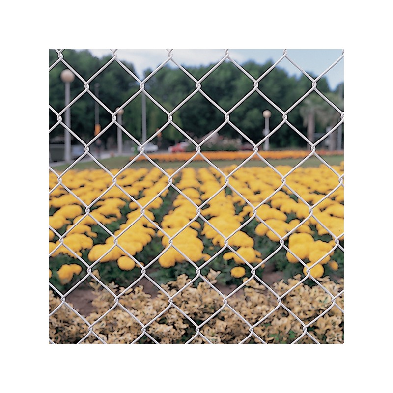 Kit de 25m de clôture grillagée rouleau simple torsion Blanc